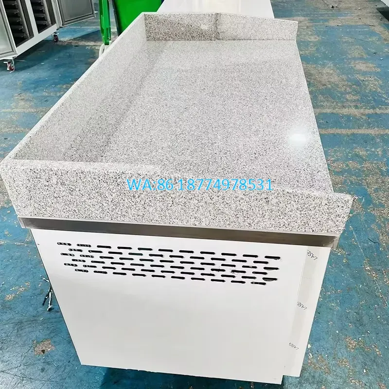 Commercial Kitchen Worktops - Wmwmnu Gewerblicher 2-Türiger Thekenkühlschrank Arbeitsplatten-Gefrierschrank Edelstahl